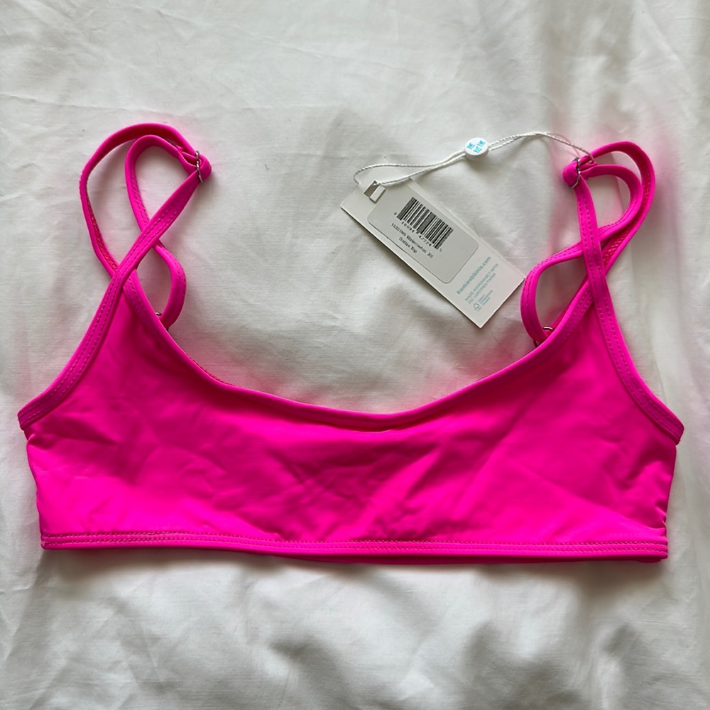 FRANKIES BIKINIS Pink Bikini Top